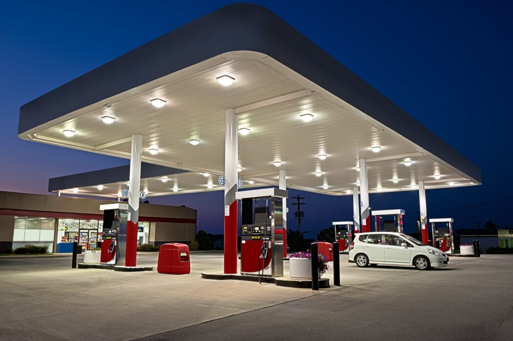 motorway service station